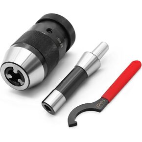 R8 Shank Heavy Duty B16 or B18 Drill Chuck Adjustable Size Range 1/32"-5/8" (1/8" - 5/8",R8-B18) in Kuwait