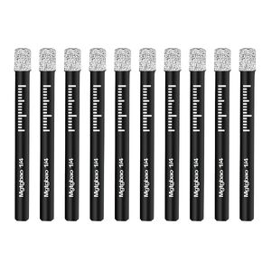 Mgtgbao 10PCS 5mm 3/16 inch Green Ceramic Tile Drill bit, Dry Diamond Drill Bits Set for Many Hard Materials Granite Marble Tile Ceramic Stone Glass (NOT for Wood) Round Shank. in Kuwait