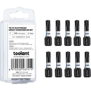 مجموعة رؤوس مفك براغي كهربائية TB-Fit 7 قطع من Toolant، فولاذ 1/4 بوصة سداسي الشكل S2، أطراف آلية CNC مع مغناطيسية، FPH1(PH1-SL4.5)FPH2(PH2-SL6) مجموعة لقم مفك براغي in Kuwait