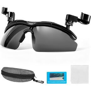DeeCozy Outdoor Polarized Sunglasses, Fishing Cycling Traveling Flip Cover UV Protection Sunglasses That Can Be Clipped on the Hat Cap in Kuwait