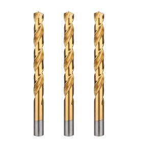 60pcs Titanium Drill Bit Set(3/64"-1/8"), HSS Metal Jobber Length Twist Drill Bits, 135° Split Point, Suitable for Drilling in Metal, Plastic, Wood in Kuwait