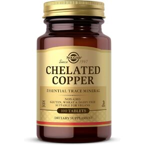 Solgar Chelated Copper Tablets, 100 Count in Kuwait