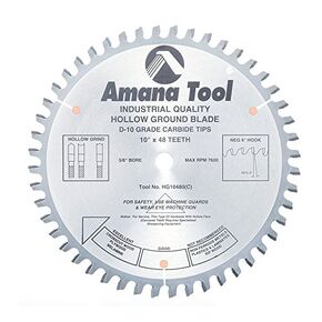 Amana Tool - HG10480 Carbide Tipped Hollow Ground 10" Dia x 48T HG, -6 Deg, 5/8 Bore in Kuwait