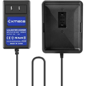 بطارية بديلة Exmate 12V 2.5Ah Li-ion مع شاحن 12V متوافق مع RYOBI CB120L CB121L BPL-1220 130503001 130503005 in Kuwait