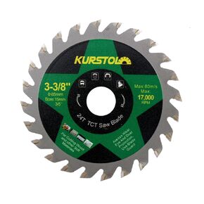 Wood Cutting Circular Saw Blade - KURSTOL TCT Circular Cutting Blade 3"(75mm)*3pcs 24T Cut Off Wheel for Wood Plastic arbor 3/8"(10mm) in Kuwait