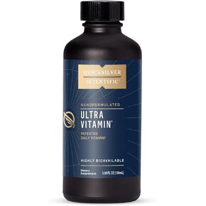 Quicksilver Scientific Liposomal Ultra Vitamin - Liquid Multivitamin & Antioxidant Supplement for Energy, Liver Health & Brain Support - Bioactive B Complex, Vitamin C, D, E & K (100ml) in Kuwait