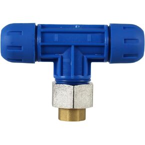 RAPID AIR FASTPIPE REDUCING TEE FOR FASTPIPE ALUMINUM TUBING, PIPING X FEMALE NPT, COMPRESSED AIR PIPING PIECE (F1009 1/2" FNPT) in Kuwait