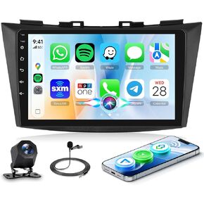 2G 32G Android Car Stereo for Suzuki Swift 2011-2017 with Wireless Apple Carplay Android Auto, Rimoody 9 Inch Touch Screen Car Radio with Bluetooth HiFi FM WiFi Mirror Link GPS Backup Camera in Kuwait