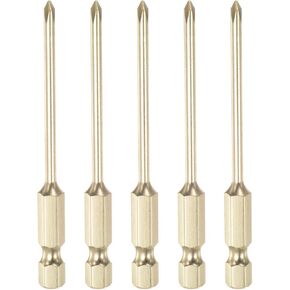 HARFINGTON 5pcs PH0 Phillips Head Screwdriver Drill Bit 2" Length 0.08" Dia 1/4 Inch Hex Shank S2 Steel Magnetic Cross Head for Power Tool in Kuwait