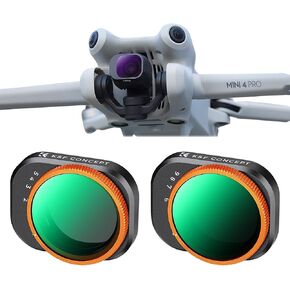K&F Concept Mini 4 Pro Filter Kit, 6 Pack(CPL+ND8+ND16+ND32+ND64+ND128) CPL, ND Filters Compatible with DJI Mini 4 Pro, Multi-Coated Gimbal Safe Optical Glass Filter in Kuwait