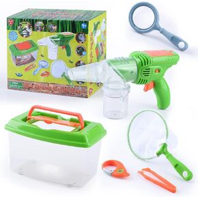PLAY Bug Catcher Kit,Outdoor Toys for Kids Ages 4-8 8-12,Bug Catcher Vacuum with Critter Habitat Case,Butterfly net,Magnifying Glass,Toddler Outside Toys for 3 4 5 6 7 8+ Year Old Boys Birthday Gift in Kuwait