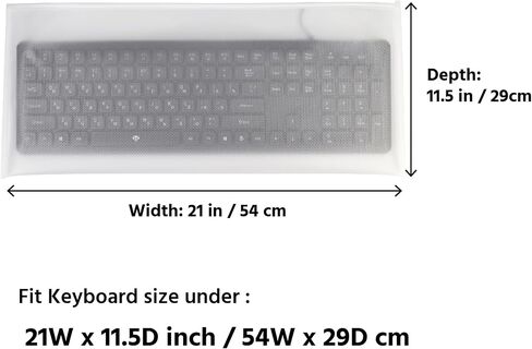 Keyboard Dust Cover, Universal PC Computer Desktop Keyboard Skin Protector Cover by SZBRO (20W x2H x9D) in Kuwait