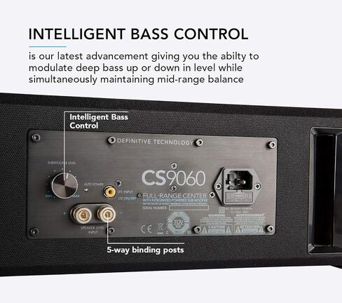 Definitive Technology CS9060 High-Performance Center Channel Speaker (Black) in Kuwait