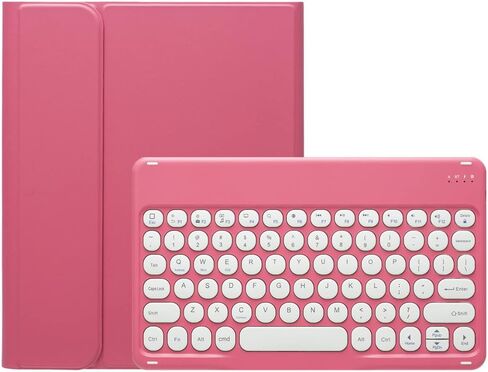 Cute Keyboard Case Compatible with iPad Air 11 inch M2/ Air 5th 4th Gen 10.9 inch/iPad Pro 11 inch 4th 3th 2th 1st Gen Keyboard Case Round Key Removable Bluetooth Keyboard Cover (Dark Green) in Kuwait