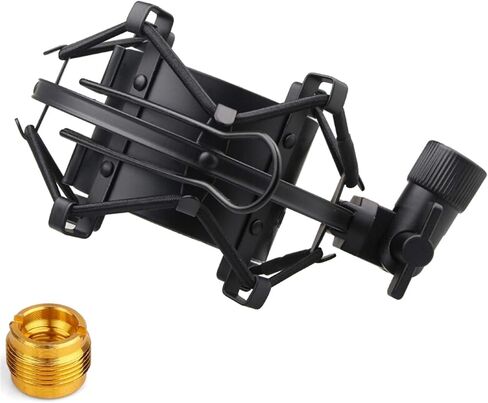 Miwayer Universal Microphone Shock Mount,Most Advanced Cobweb Anti-Vibration Structure Compatible with 1.6-1.8"(42-47mm) Large Diameter Condenser Mics, Like CAD U37 USB GLX220 NW-700 MXL770 V250 in Kuwait