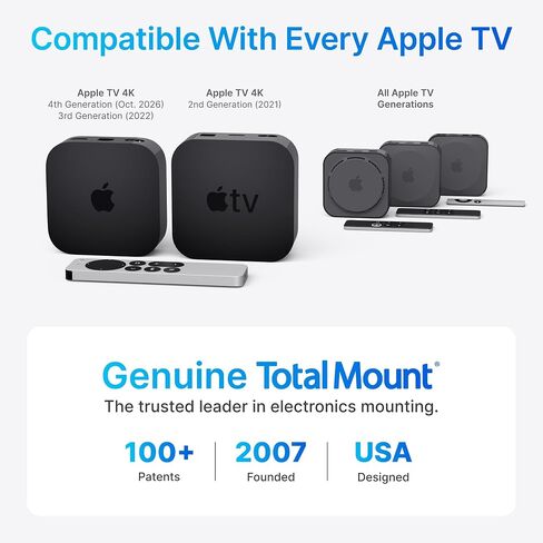 TotalMount for Apple TV – Fits All Models, Heat Management, Premium Quality in Kuwait