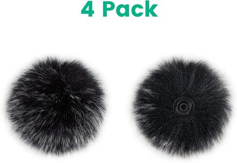 Microphone Windscreen Wind Muff Compatible with DJI MIC Wireless Lavalier Microphone,Furry Cover(2-Pack) in Kuwait