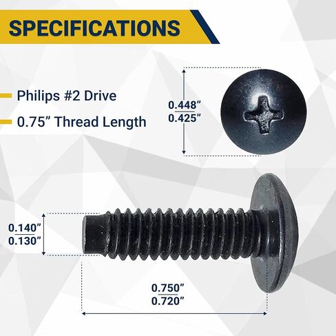 RackGold® Black 10-32 Slide-on Cage Nut & Screws w/Washers 25-Pack - USA Made in Kuwait