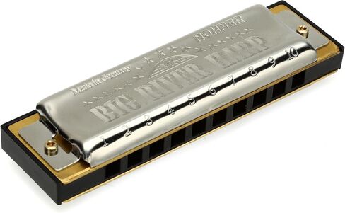 HOHNER 590 Big River Harp Pro Pack Harmonica Set, Keys of G, A, & C, Stainless steel (3P590BX) in Kuwait