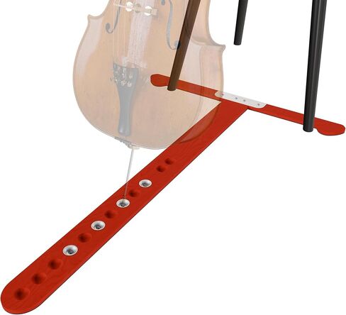 Rockhouse Cello Rock Stop Endpin Anchor Strap Non-slip Stopper Rest Holder Stand Leather Pad with 8 Spike Position, Brown in Kuwait