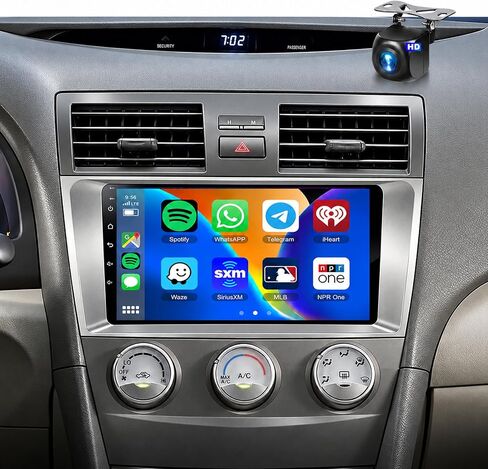 for Toyota Camry 2006-2011 Android Car Radio Stereo, Wireless Apple Carplay Android Auto 9" Touch Screen Bluetooth Car Audio Receiver Support GPS Navigation WiFi Backup Camera FM/RDS HiFi SWC in Kuwait