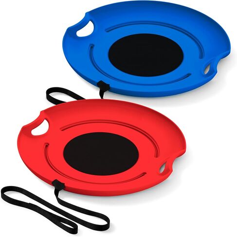 GoSports 29" Heavy-Duty Winter Snow Saucer with Padded Seat and Hand Pull Strap - Choose Your Style in Kuwait