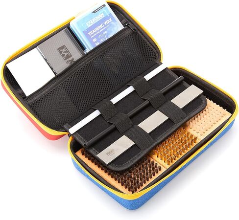 XCMAN Ski and Snowboard Waxing and Tuning Kit with Wax Brush Box for Traveling and Storage (Box with Tuning Tools) in Kuwait
