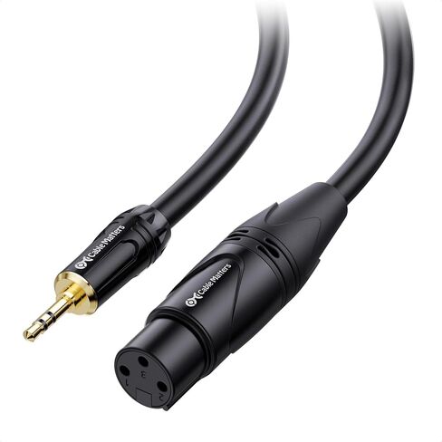 Cable Matters 3.5mm to XLR Cable 10 ft, Male to Female 1/8 to XLR Cable, XLR to 3.5mm Cable for DSLR, DV Camcorder, Digital Voice Recorder or More - 10 Feet in Kuwait