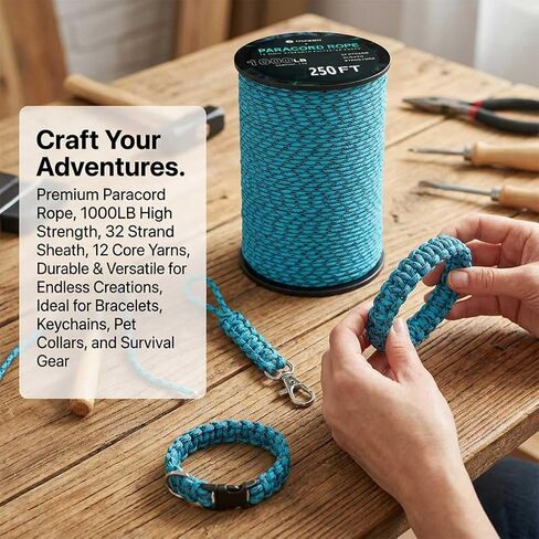Paracord 1000lb | 1000 250 100 50ft Paracord in Kuwait