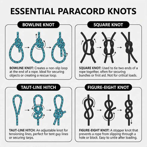 Paracord 1000lb | 1000 250 100 50ft Paracord in Kuwait