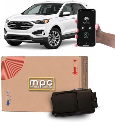 MPC Plug N Play Remote Starter with Smartphone Control for 2015-2020 Ford Edge |Gas| |Push to Start| with T-Harness - Factory Key Fob Activated in Kuwait