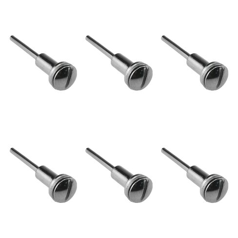1/8inch Cut Off Wheel High Speed Steel Screw Mandrel Shank Holder Rotary Tool Bit Easy Precise Cut Deep Slot Not Easy Strip Slip Even Turn for Cutting Wheel Sheet Metal Sanding 6Pcs in Kuwait