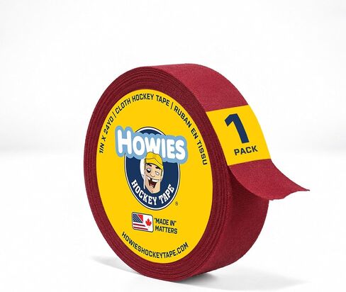 Howies Hockey Stick Tape Premium Colored Maroon 1" x 25yd (75') in Kuwait