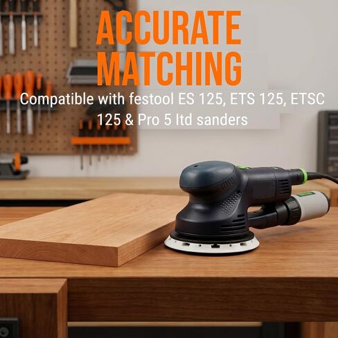 2023 Upgrade 492280 ETS 125 Eq Jetstream Sanding Pad Replace Soft,5 inches,8 Holes,Compatible with festool ES 125,ETS125, ETSC 125,Pro 5 ltd Random Orbit Finish Sanders 3-Year Warranty in Kuwait