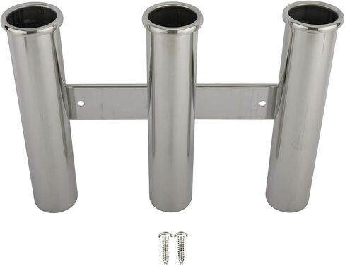 YaeMarine Fishing Rod Holder 316 Stainless Steel Fishing Rod Rack 3Tube/4Tube/5Tube/6Tube Mirror Finish for Marine Boat Yacht Camper in Kuwait