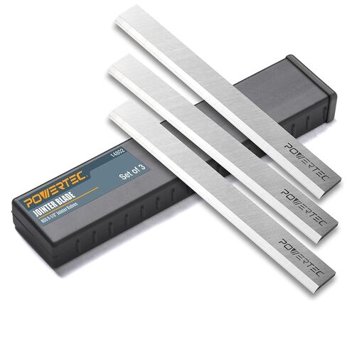 POWERTEC 6 Inch Jointer Blades for Delta 37-190 37-195 37-205 37-220 37-275X, JET JJ-6CS Jointer, Replacement for Delta 37-658, JET 708457K Jointer Knives, Set of 6 (14803DD) in Kuwait