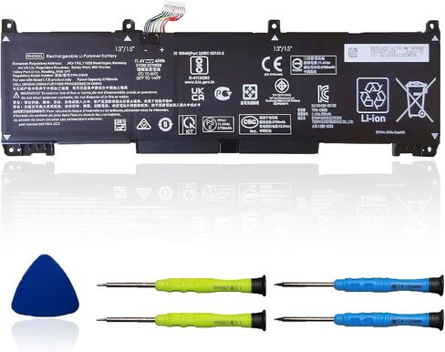 بطارية كمبيوتر محمول OUWEE VX04XL متوافقة مع HP Zbook 15 G5 G6 2YW99AV 2YX00AV 2ZC40EA 2ZC41EA 3AX02AV 3AX04AV 4QH14EA 5KY99AV Serie HSTNN-IB8F 4ME79AA HSN-Q13C L05766-855 L06302-1C1 15.4 الخامس 90 واط ساعي 5844 مللي أمبير in Kuwait