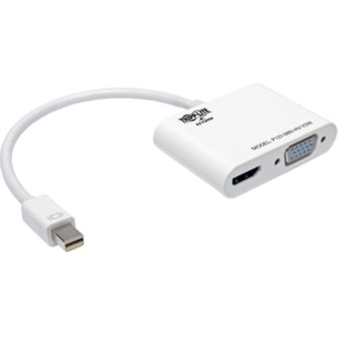 Tripp Lite Mini DisplayPort 1.2 to VGA/HDMI Adapter Converter, 1920 X 1200, 1080P, Black & DisplayPort 1.2 to VGA/HDMI All-in-One Converter Adapter, 4Kx2K HDMI @ 24/30Hz, 6in (P136-06N-HV-V2), Black in Kuwait