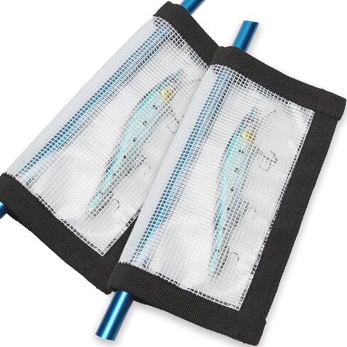 2-8 Pack Fishing Lure Wraps, Resistant Clear PVC Lure Covers for Rod Fabric Hook Protectors in Kuwait