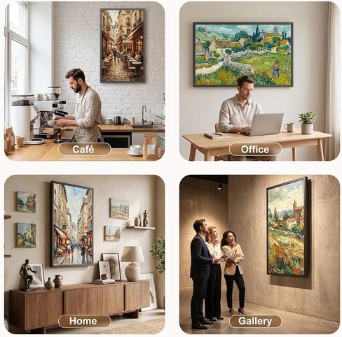 Digital Photo Frame 10.1 Inch Digital Picture Frame - Dual-WiFi Smart Photo Frame, 32GB, Full Functions, Easily Share Photos Videos via App Email, Unlimited Cloud Storage, Gift for Family & Friends in Kuwait