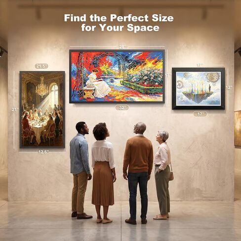 Digital Photo Frame 10.1 Inch Digital Picture Frame - Dual-WiFi Smart Photo Frame, 32GB, Full Functions, Easily Share Photos Videos via App Email, Unlimited Cloud Storage, Gift for Family & Friends in Kuwait