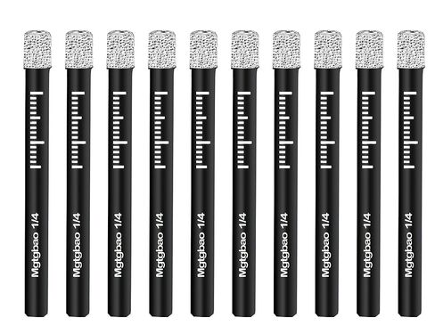 Mgtgbao 10PCS 5mm 3/16 inch Green Ceramic Tile Drill bit, Dry Diamond Drill Bits Set for Many Hard Materials Granite Marble Tile Ceramic Stone Glass (NOT for Wood) Round Shank. in Kuwait
