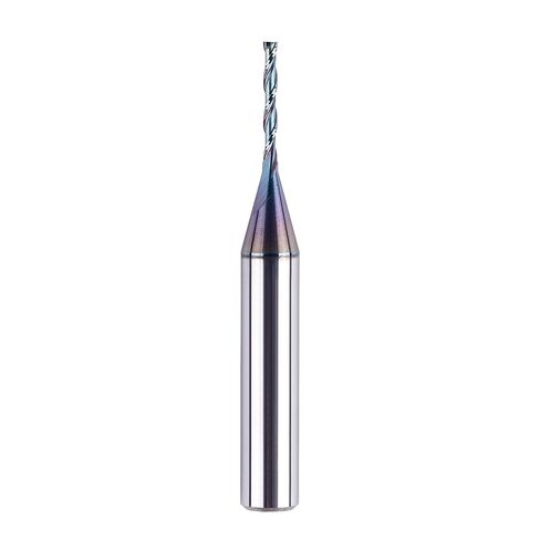 SpeTool 1/8 Inch Spiral Downcut Router Bit 1/4 Inch Shank Extra Long 3 Inch with Extra Long Life Coating CNC Carbide Router Wood Bits in Kuwait