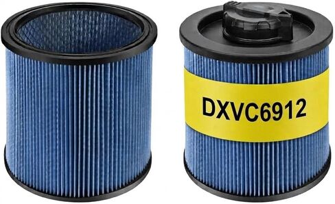 فلتر Fette - عبوة من قطعتين بديل فلتر خرطوشة DXVC6910 متوافق مع فلتر خرطوشة DXVC6910 لـ 6-16 جالون DEWALT Wet/Dry Vac in Kuwait
