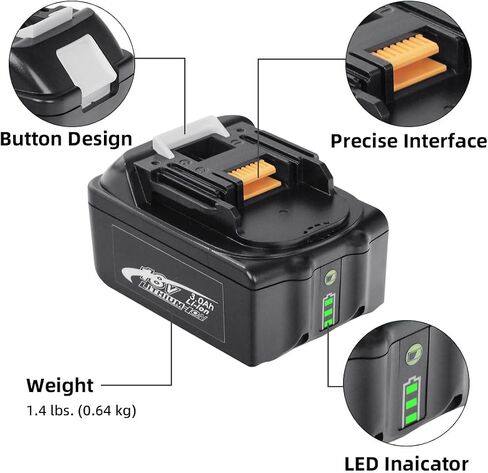 3.0Ah 18 Volt Battery Replace for Makita 18V Battery BL1830 BL1830B, Compatible with makita 18v Battery Chargers and Cordless Power Tools in Kuwait