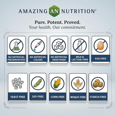 Amazing Formulas L-Arginine/L-Ornithine 1500 مجم لكل وجبة، 120 كبسولة | غير معدل وراثيًا | خالي من الغلوتين | ملحق الأحماض الأمينية in Kuwait