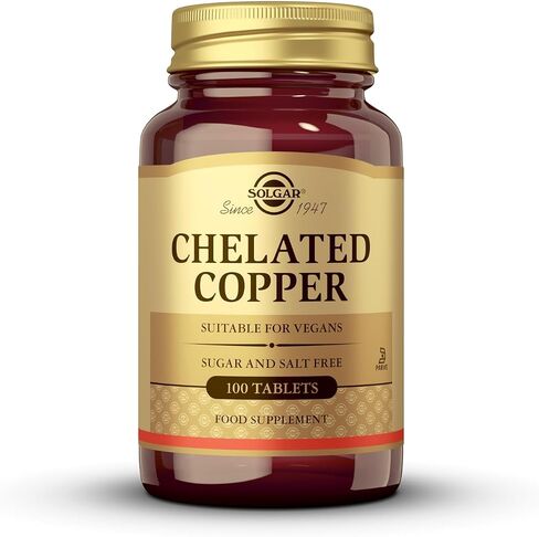 Solgar Chelated Copper Tablets, 100 Count in Kuwait