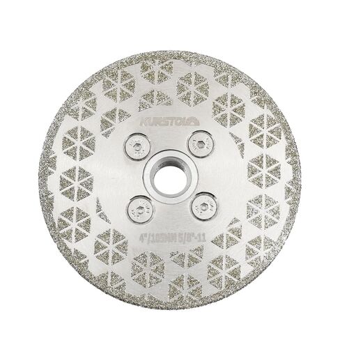 KURSTOL Grinding Cutting Diamond Blade - Granite Grinding Wheel 5"/125mm 5/8-11" Flange, Double-Sided Diamond Cutting Disc Saw Blade for Beveling Shaping Marble,Porcelain,Ceramic Tile,Quartz in Kuwait