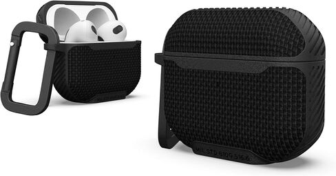 URBAN ARMOR GEAR UAG Designed for AirPod Case Blue Mallard (3rd Generation, 2021) Durable Protective Soft-Touch Silicone with Detachable Carabiner, Standard Issue Series in Kuwait