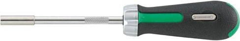 Stahlwille 18120002 Ratcheting Screwdriver Bit Holder No. 4008, Size 2 for Bit Screwdriver Inserts with External Hex 1/4" drive, 48 Teeth, 7.5 deg working angle, Length 90mm, Made in Germany. in Kuwait